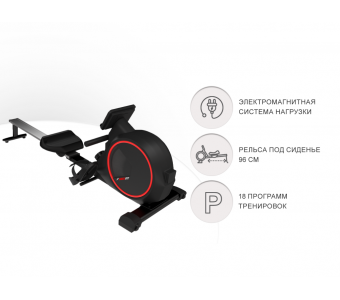 Гребной тренажер UNIX Fit Techno Rower 410E - фото 2