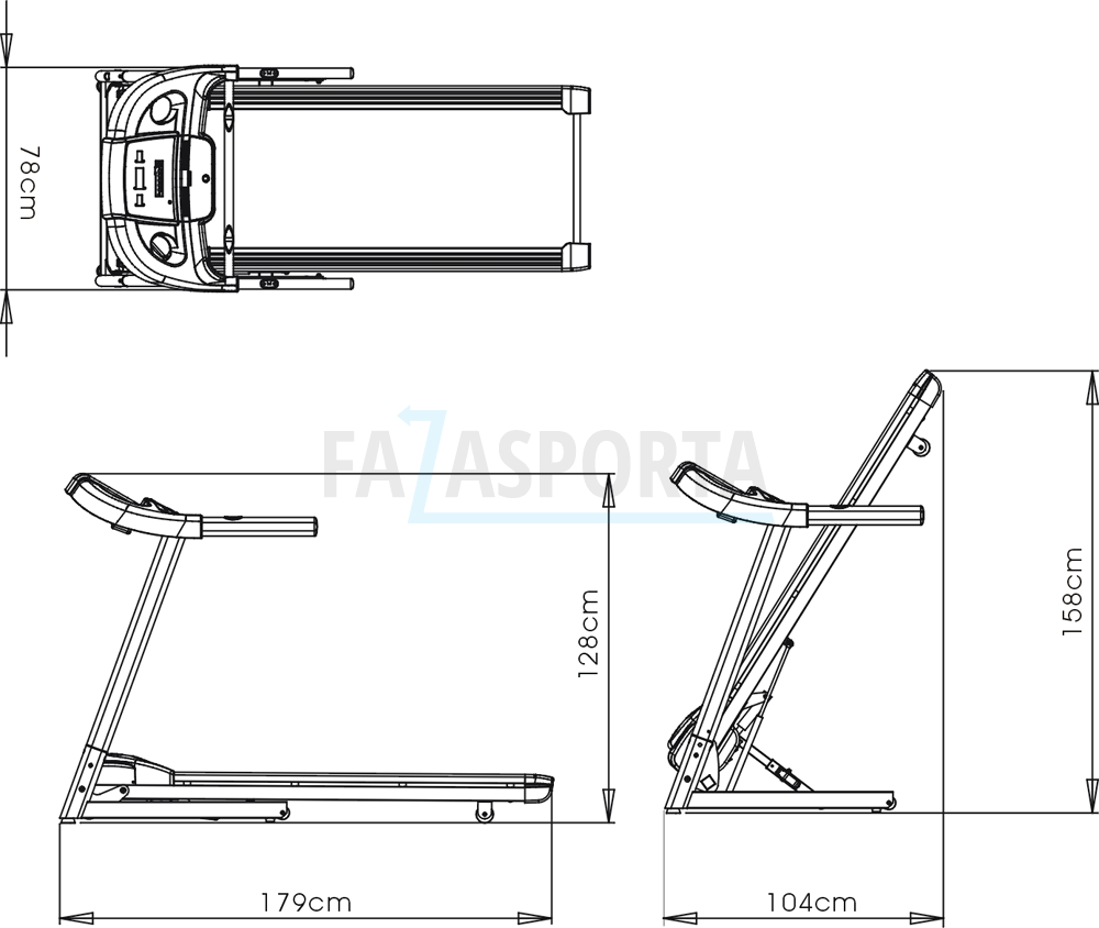 Беговая дорожка AeroFIT Maxfit 16 купить за 59 900 руб в Абакане в  интернет-магазине Fazasporta.com